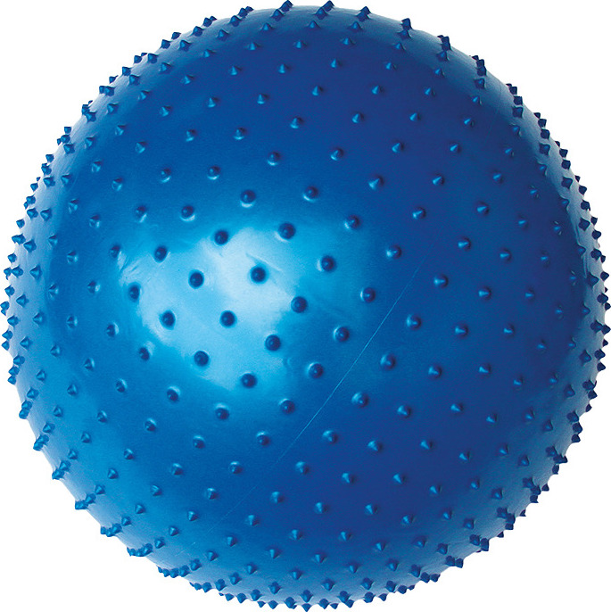 Gymnastický míč YATE Gymball 65 cm s výstupky modrý