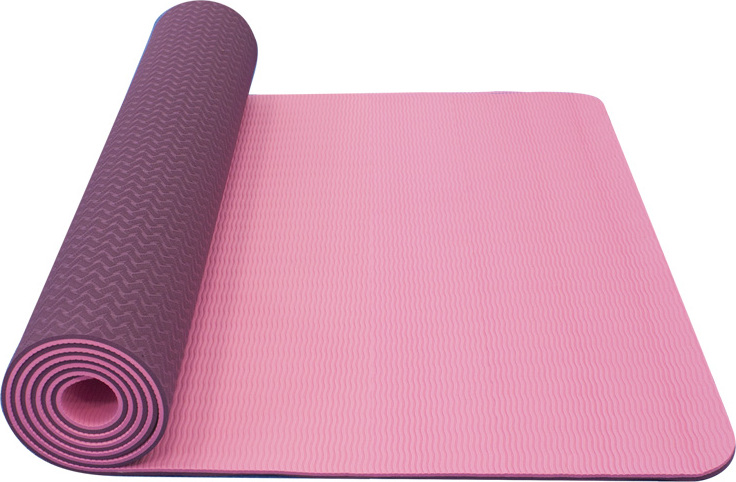 Yoga Mat YATE dvouvrstvá růžová/fialová
