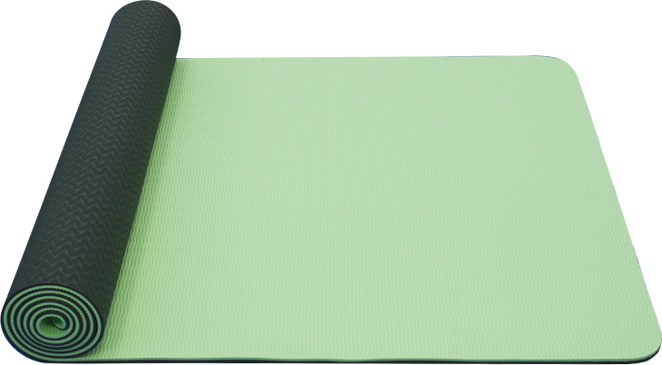 Yoga Mat dvouvrstvá YATE sv.zelená/tm.zelená