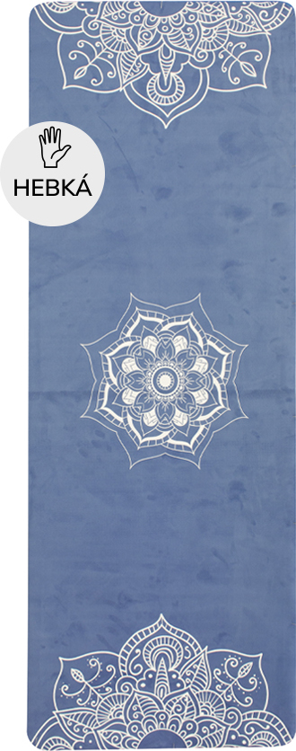 Yoga Mat YATE přírodní guma modrá
