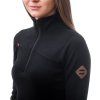 Dámská mikina SENSOR Merino upper černá zip (Velikost L, Barva černá)