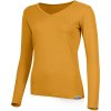 Dámské merino triko LASTING Eva hořčicová (Velikost L)