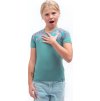 Dětské funkční triko SENSOR Coolmax Impress mint/purple bikes (Barva zelená, Velikost 100)