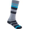 Merino ponožky SENSOR Slope šedá/černá/tyrkys (Barva černá, Velikost 9/11)