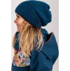Pletený nákrčník UNUO Wrap, Kobaltová (Velikost UNI)
