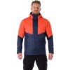Pánská hybridní bunda NORTHFINDER Kashton oranžová/modrá (VELIKOST S)