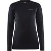 Dámské termo triko CRAFT Core Warm Baselayer Ls černá (Velikost XS)