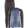 Pánský funkční set CRAFT Core Warm Baselayer modrý