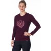 Dámské bavlněné triko NORTHFINDER Dorothea vínové (VELIKOST XS)