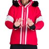 Dámská lyžařská bunda NORTHFINDER Zella červená (VELIKOST XL)