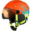 Dětská lyžařská helma RELAX Twister Visor oranžová