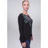 Dámské bavlněné tričko LOAP Abmora černé (Velikost S)