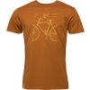 Pánské bavlněné tričko LOAP Bredar hnědé (Velikost L)