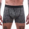 Pánské termo boxerky SENSOR Merino impress černá/skulls (Velikost S, Barva černá)