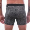 Pánské termo boxerky SENSOR Merino impress černá/skulls (Velikost S, Barva černá)