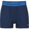 Pánské merino boxerky PROGRESS MW SKN 170 tm.modrá (Velikost M)