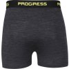 Pánské merino boxerky PROGRESS MW SKN 170 černý melír (Velikost S)