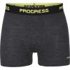 Pánské merino boxerky PROGRESS MW SKN 170 černý melír (Velikost S)