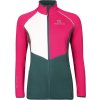 Dámská sportovní mikina PROGRESS Glaciera fuchsie/bílá/zelená (Velikost S)