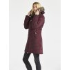 Dámský zateplený kabát DIDRIKSONS Natasha fialový (Velikost 34)