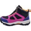 Kotníkové boty PROGRESS Trek MID WP s membránou - černá/malinová/tm.modrá (Velikost 38)
