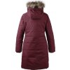 Dámský zateplený kabát DIDRIKSONS Valentina vínový (Velikost 34)
