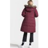 Dámský zateplený kabát DIDRIKSONS Valentina vínový (Velikost 34)