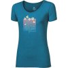 Dámské bambusové triko PROGRESS Sasa Camomile petrol (Velikost S)