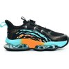 Unisex sportovní boty PROGRESS Training černá/tyrkys/oranžová (Velikost 36)