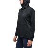Dámská univerzální mikina Haglöfs Willow Mid Hood - černá (Velikost XS)