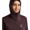 Dámská univerzální mikina Haglöfs Willow Mid Hood - hnědá (Velikost XS)