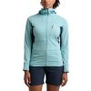 Dámská technická mikina Haglöfs L.I.M Mid Comp Hood - světle modrá (Velikost XS)