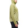 Dámská mikina Haglöfs Lark Mid Hood - světle zelená (Velikost S)