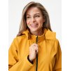 Dámská softshellová bunda UNUO s fleecem Slim, Hořčicová (Velikost XS)