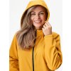 Dámská softshellová bunda UNUO s fleecem Slim, Hořčicová (Velikost XS)