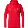 Dámská technická mikina Haglöfs ROC Flash Mid Hood - červená (Velikost XS)