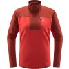Dámská technická mikina Haglöfs ROC Flash Mid Halfzip - červená (Velikost XS)