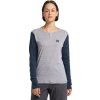 Dámské funkční triko Haglöfs DAL dl.rukáv - šedá/modrá (Velikost XS)