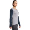Dámské funkční triko Haglöfs DAL dl.rukáv - šedá/modrá (Velikost XS)