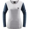 Dámské funkční triko Haglöfs DAL dl.rukáv - šedá/modrá (Velikost XS)