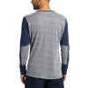 Pánské funkční triko Haglöfs DAL dl.rukáv - šedá/modrá (Velikost S)