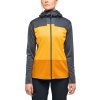Dámská technická mikina Haglöfs ROC Flash Mid Hood - tm.šedá/žlutá (Velikost XS)