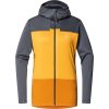 Dámská technická mikina Haglöfs ROC Flash Mid Hood - tm.šedá/žlutá (Velikost XS)