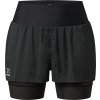 Dámské běžecké šortky Haglöfs L.I.M IT 2v1 - černá (Velikost XS)