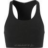 Dámská merino podprsenka CRAFT Wool Seamless - černá (Velikost XS-S)