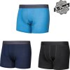 Pánské merino trenky SENSOR Active 3-pack černá/modrá/deep blue (Velikost XL, Barva modrá)