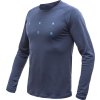 Pánské merino triko SENSOR Blend Typo deep blue (Velikost XL, Barva modrá)