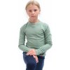 Juniorské merino triko SENSOR Df Logo Up basil green (Barva zelená, Velikost 140)
