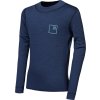 Juniorské merino triko SENSOR Df Logo Up deep blue (Barva modrá, Velikost 160)
