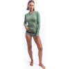 Dámské merino triko SENSOR Df basil green (Barva zelená, Velikost M)